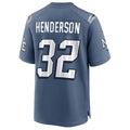 Kdoa NE.Patriots #32 TreVeyon Henderson Player Storm Blue Rivalries Collection Game Stitched Jerseys