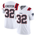 Kdoa NE.Patriots #32 TreVeyon Henderson Player White Limited Vapor F.U.S.E. Home Game Stitched Jerseys