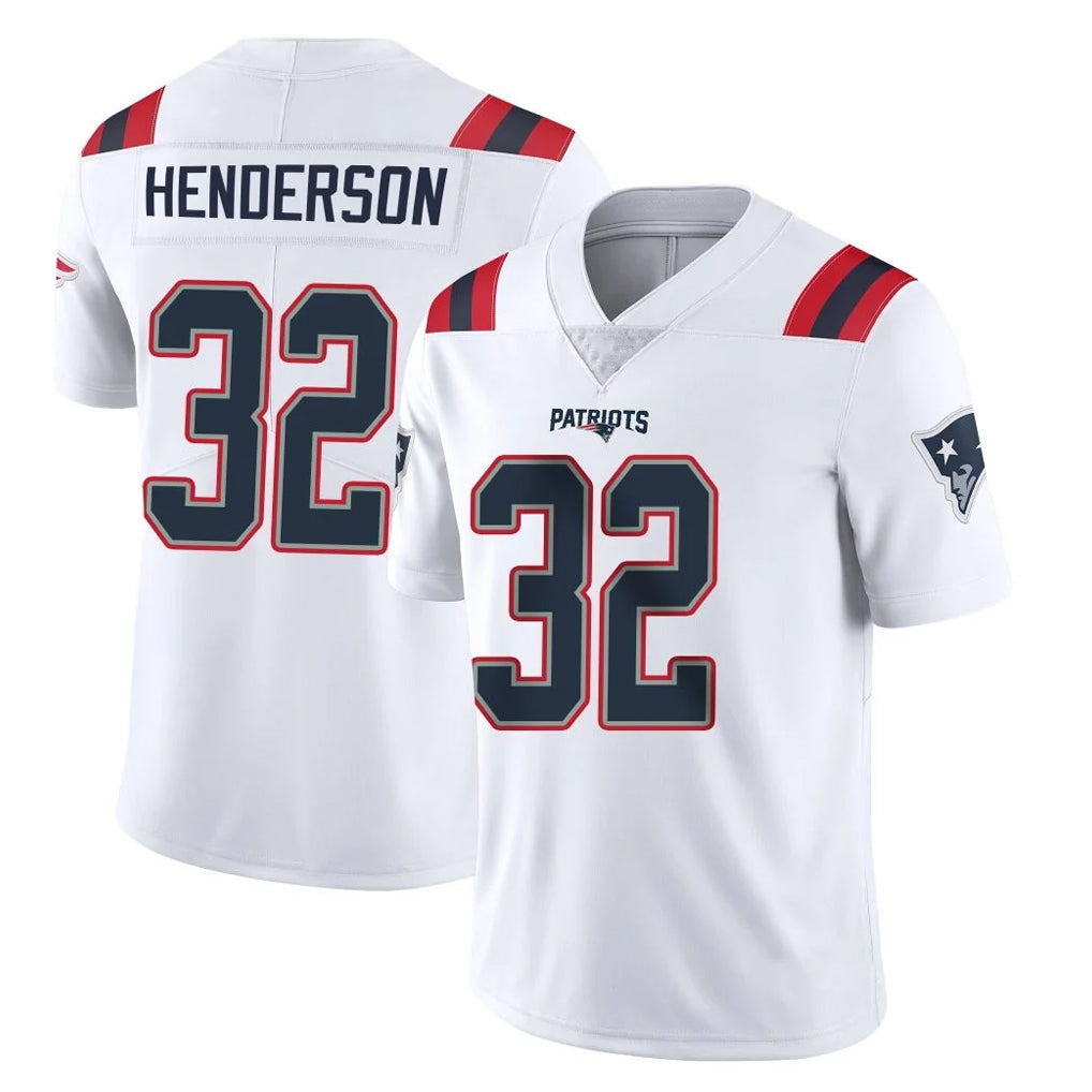 Kdoa NE.Patriots #32 TreVeyon Henderson Player White Vapor Untouchable Home Game Stitched Jerseys