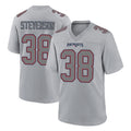 Kdoa NE.Patriots #38 Rhamondre Stevenson Player Gray Fashion Limited Home Game Stitched Jerseys