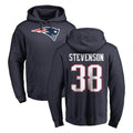 Kdoa NE.Patriots #38 Rhamondre Stevenson Player Navy LOGO Pullover Hoodies Home Game Stitched Jerseys