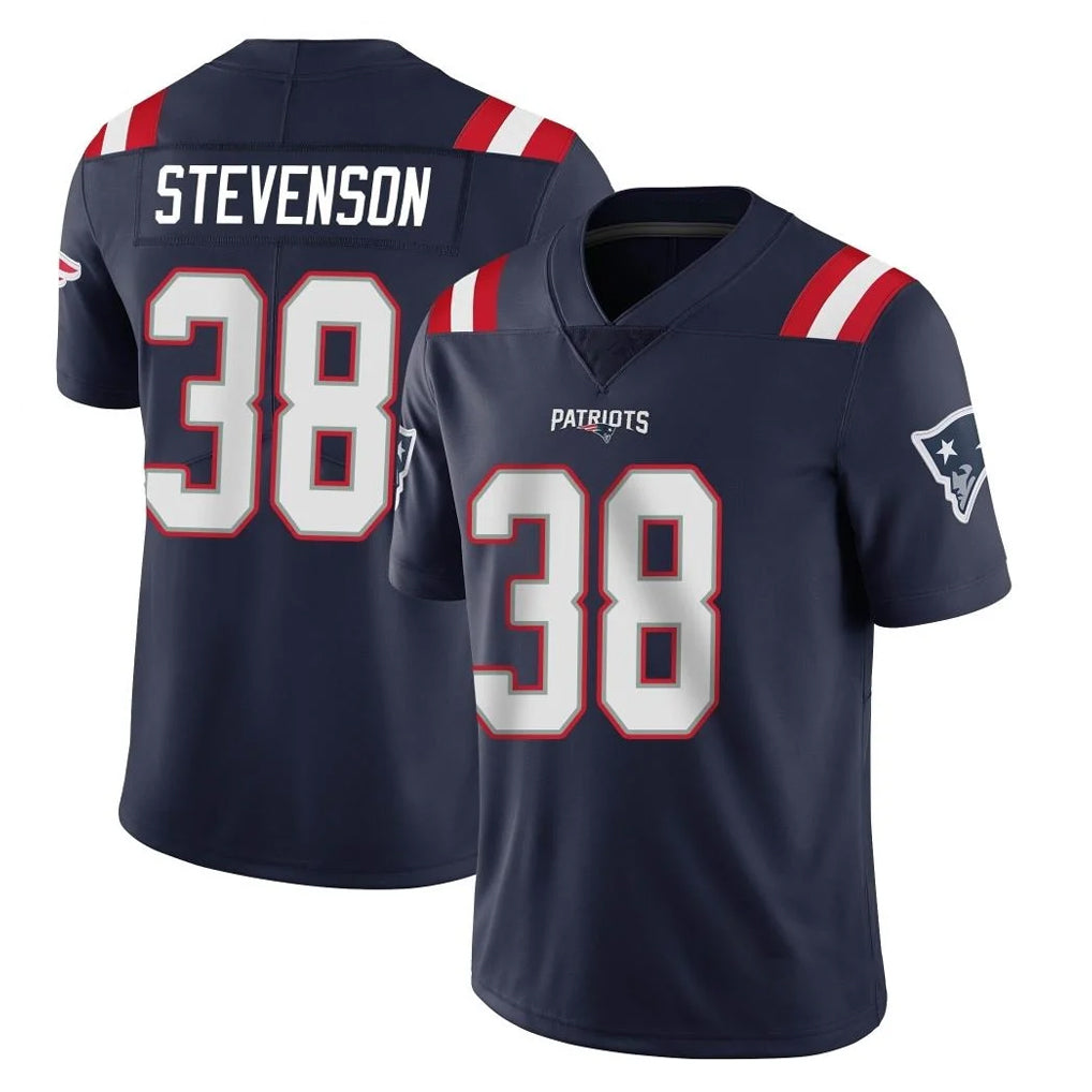 Kdoa NE.Patriots #38 Rhamondre Stevenson Player Navy Vapor Untouchable Home Game Stitched Jerseys