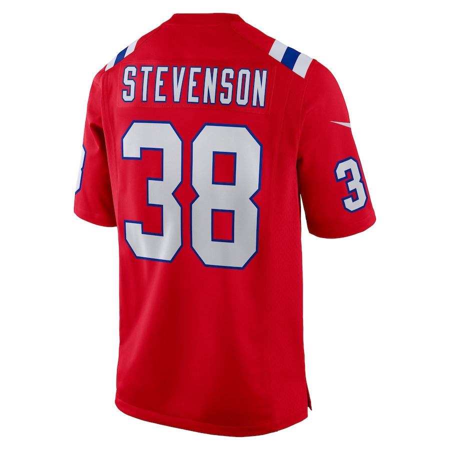 Kdoa NE.Patriots #38 Rhamondre Stevenson Player Red Home Game Stitched Jerseys