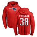 Kdoa NE.Patriots #38 Rhamondre Stevenson Player Red LOGO Pullover Hoodies Home Game Stitched Jerseys