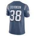 Kdoa NE.Patriots #38 Rhamondre Stevenson Player Storm Blue Rivalries Collection Limited Stitched Jerseys