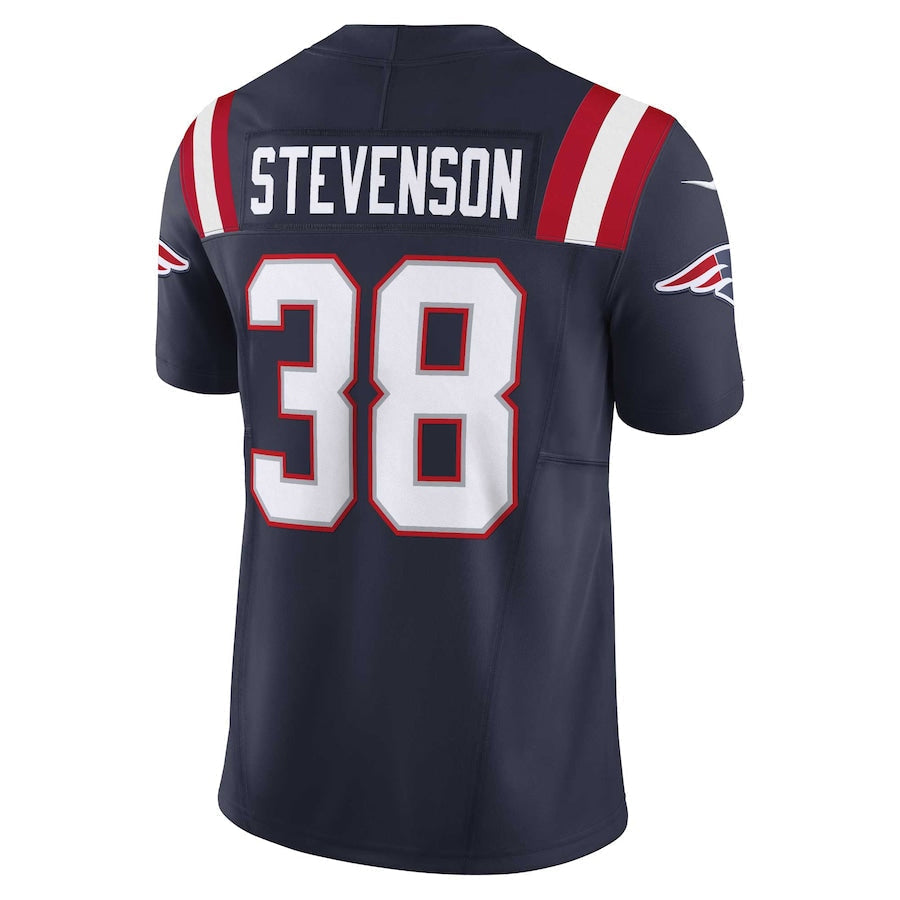 Kdoa NE.Patriots #38 Rhamondre Stevenson Player Vapor F.U.S.E. Limited Navy Stitched Jerseys