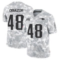 Kdoa NE.Patriots #48 Namdi Obiazor Player Arctic Camo Salute To Service Limited Game Stitched Jerseys
