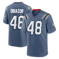 Kdoa NE.Patriots #48 Namdi Obiazor Player Blue Rivalries Collection Home Game Stitched Jerseys