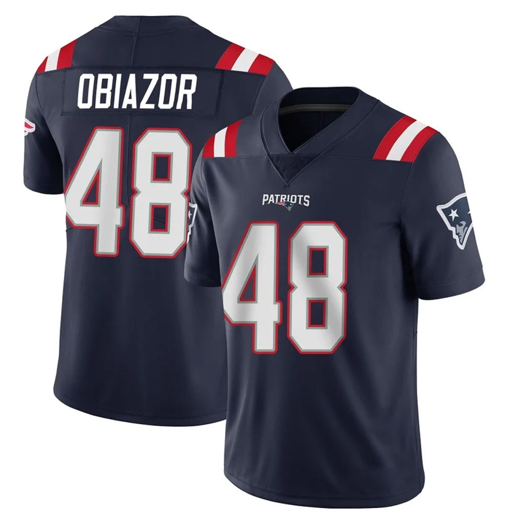 Kdoa NE.Patriots #48 Namdi Obiazor Player Navy Vapor Untouchable Home Game Stitched Jerseys