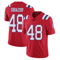 Kdoa NE.Patriots #48 Namdi Obiazor Player Red Vapor Untouchable Home Game Stitched Jerseys