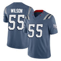 Kdoa NE.Patriots #55 Jared Wilson Player Blue Limited Rivalries Collection Home Game Stitched Jerseys