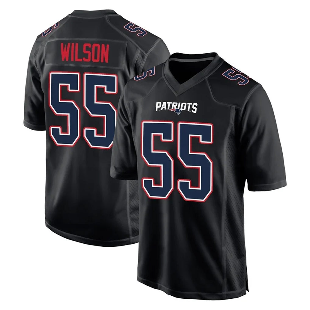 Kdoa NE.Patriots #55 Jared Wilson Player Carbon Fashion Limited Home Game Stitched Jerseys
