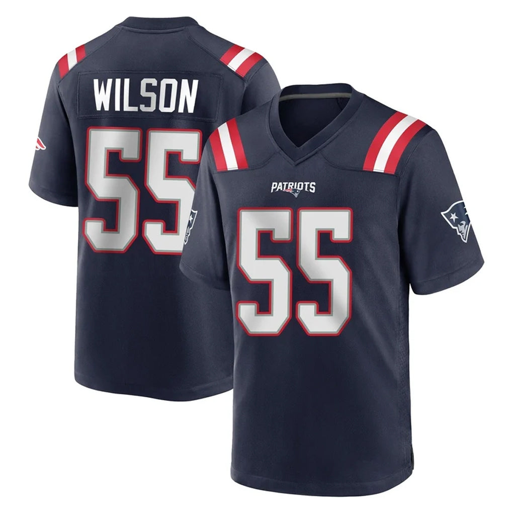 Kdoa NE.Patriots #55 Jared Wilson Player Navy Home Game Stitched Jerseys