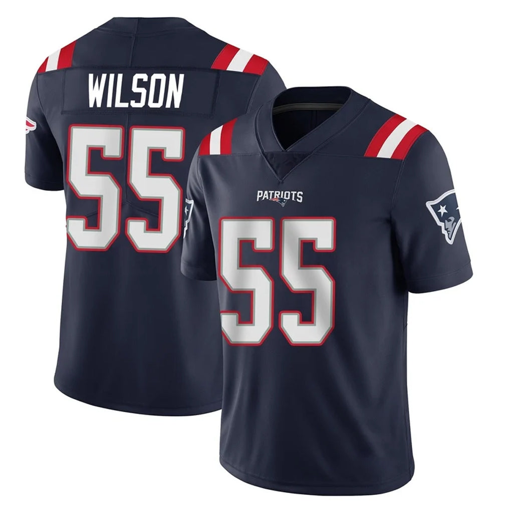 Kdoa NE.Patriots #55 Jared Wilson Player Navy Vapor Untouchable Home Game Stitched Jerseys