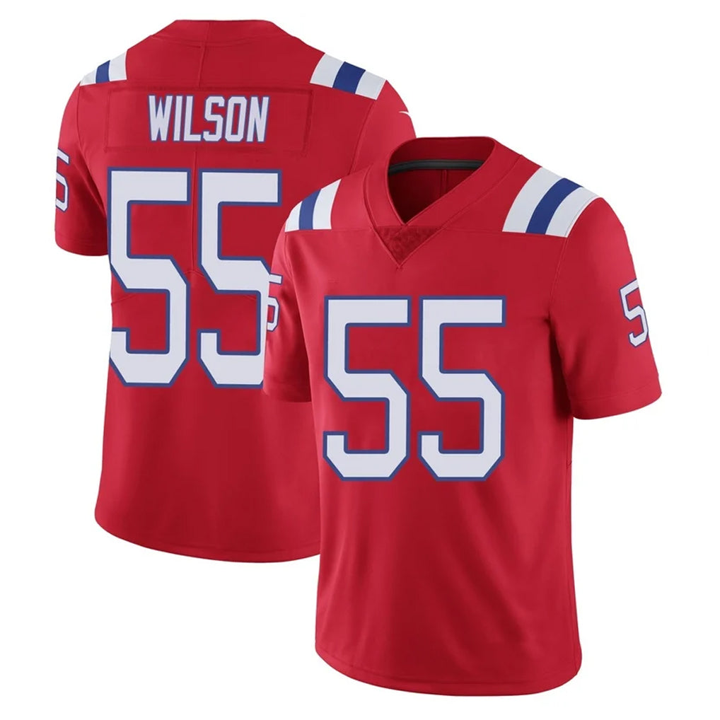 Kdoa NE.Patriots #55 Jared Wilson Player Red Vapor Untouchable Home Game Stitched Jerseys