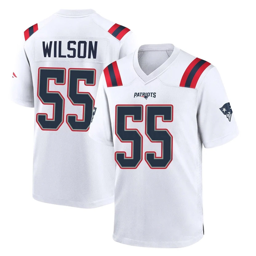 Kdoa NE.Patriots #55 Jared Wilson Player White Home Game Stitched Jerseys