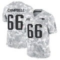 Kdoa NE.Patriots #66 Will Campbell Player Arctic Camo Salute to Service Limited Stitched Jerseys