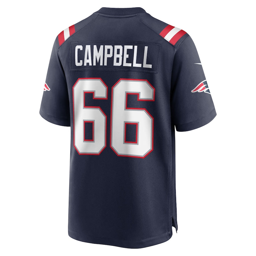Kdoa NE.Patriots #66 Will Campbell Player Navy Home Game Stitched Jerseys