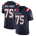 Kdoa NE.Patriots #75 Alijah Vera-Tucker Player Navy Vapor Untouchable Home Game Stitched Jerseys