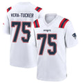 Kdoa NE.Patriots #75 Alijah Vera-Tucker Player White Home Game Stitched Jerseys