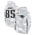 Kdoa NE.Patriots #85 Hunter Henry Player Arctic Camo Salute to Service Pullover Hoodies Limited Game Stitched Jerseys