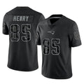 Kdoa NE.Patriots #85 Hunter Henry Player Black Reflective LImited Home Game Stitched Jerseys
