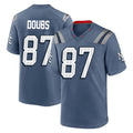 Kdoa NE.Patriots #87 Romeo Doubs Player Blue Rivalries Collection Home Game Stitched Jerseys