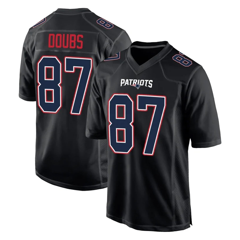 Kdoa NE.Patriots #87 Romeo Doubs Player Carbon Fashion Limited Home Game Stitched Jerseys