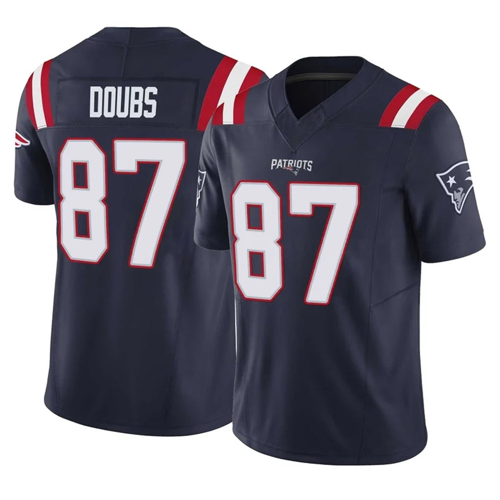 Kdoa NE.Patriots #87 Romeo Doubs Player Navy Limited Vapor F.U.S.E. Home Game Stitched Jerseys