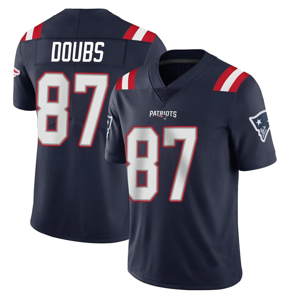Kdoa NE.Patriots #87 Romeo Doubs Player Navy Vapor Untouchable Home Game Stitched Jerseys