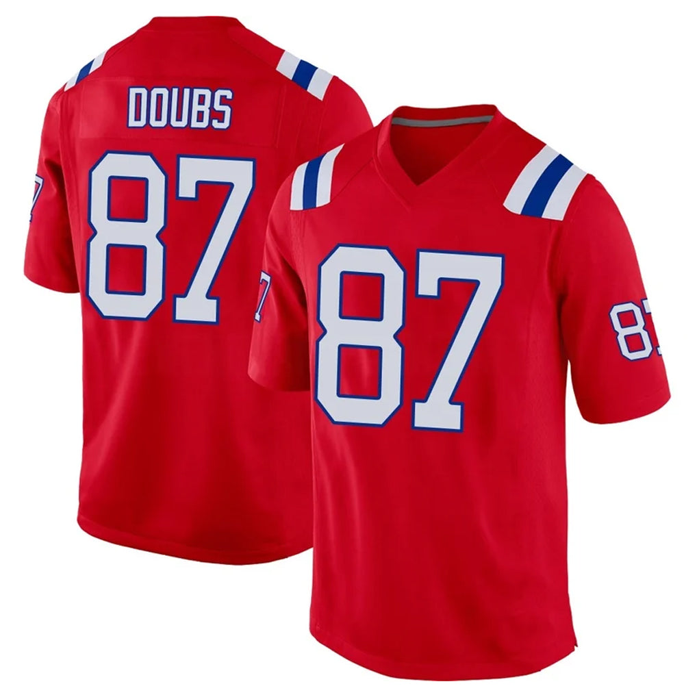 Kdoa NE.Patriots #87 Romeo Doubs Player Red Home Game Stitched Jerseys