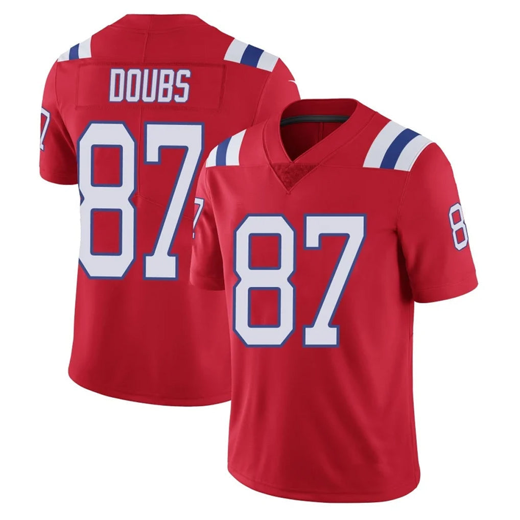 Kdoa NE.Patriots #87 Romeo Doubs Player Red Vapor Untouchable Home Game Stitched Jerseys