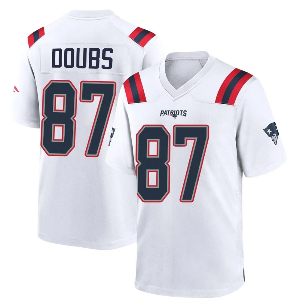 Kdoa NE.Patriots #87 Romeo Doubs Player White Home Game Stitched Jerseys
