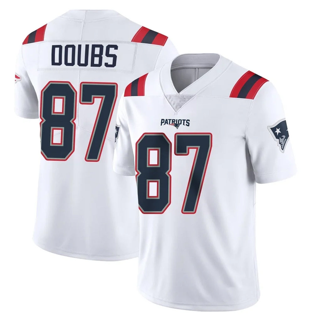 Kdoa NE.Patriots #87 Romeo Doubs Player White Vapor Untouchable Home Game Stitched Jerseys