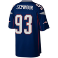 Kdoa NE.Patriots #93 Richard Seymour Mitchell & Ness Navy Legacy Replica Stitched Puhic Jersey