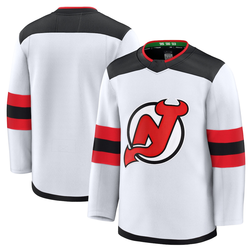 Kdoa N.Jersey Devils White Away Premium Jerseys