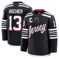 Kdoa N.Jersey Devils #13 Nico Hischier Black Alternate Premium Jerseys