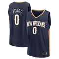 Kdoa NO.Pelicans #0 Jeremiah Fears Navy Fast Break Replica Stitched Jerseys- Icon Edition