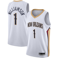 Kdoa NO.Pelicans #1 Zion Williamson White 2019-2020 Swingman Stitched Jerseys- Association Edition