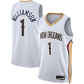 Kdoa NO.Pelicans #1 Zion Williamson White Swingman Stitched Jerseys- Association Edition
