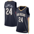 Kdoa NO.Pelicans #24 Jordan Hawkins Navy Swingman Stitched Jerseys- Icon Edition