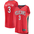 Kdoa NO.Pelicans #3 C.J. McCollum Red Fast Break Replica Player Stitched Jerseys- Statement Edition
