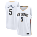 Kdoa NO.Pelicans #5 Dejounte Murray White Fast Break Replica Player Stitched Jerseys- Association Edition