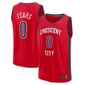 Kdoa NO.Pelicans #0 Jeremiah Fears Red Fast Break Replica Player Stitched Jerseys- Statement Edition