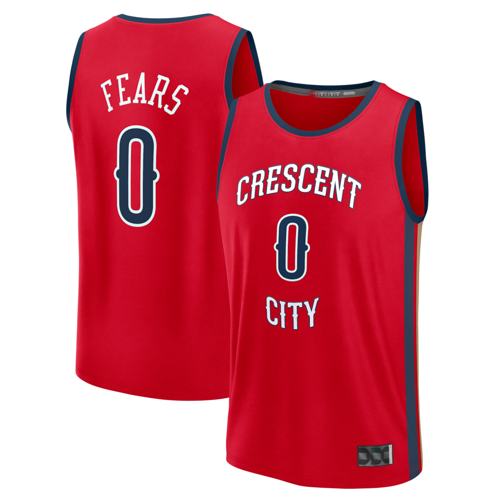 Kdoa NO.Pelicans #0 Jeremiah Fears Red Fast Break Replica Player Stitched Jerseys- Statement Edition