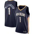 Kdoa NO.Pelicans #1 Zion Williamson Navy Swingman Stitched Jerseys- Icon Edition