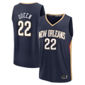 Kdoa NO.Pelicans #22 Derik Queen Navy Fast Break Replica Stitched Jerseys- Icon Edition