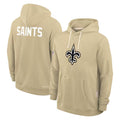 Kdoa NO.Saints Gold Pullover Hoodies Limited Blank Player Stitched Jerseys