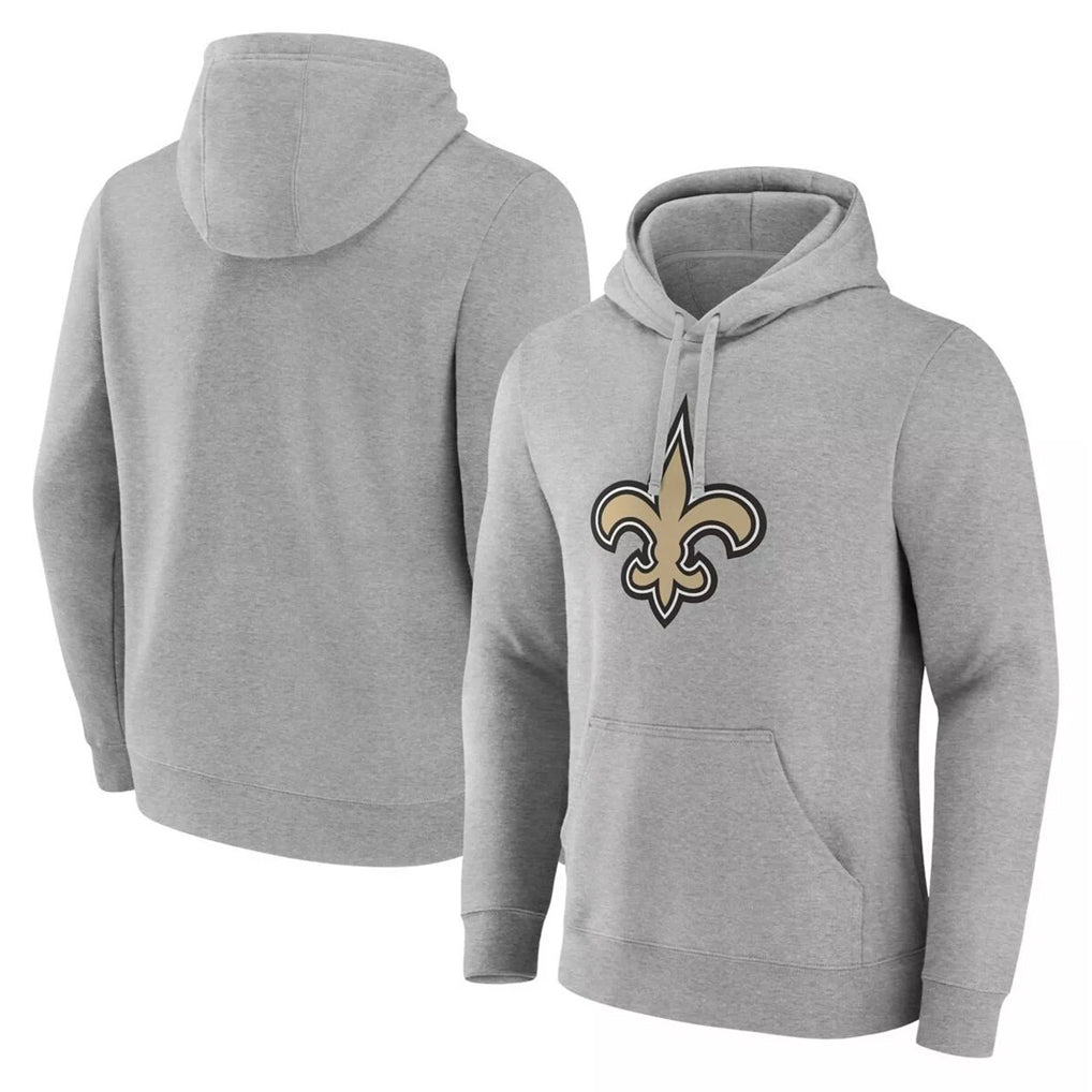 Kdoa NO.Saints Gray LOGO Pullover Hoodies Limited Blank Player Stitched Jerseys