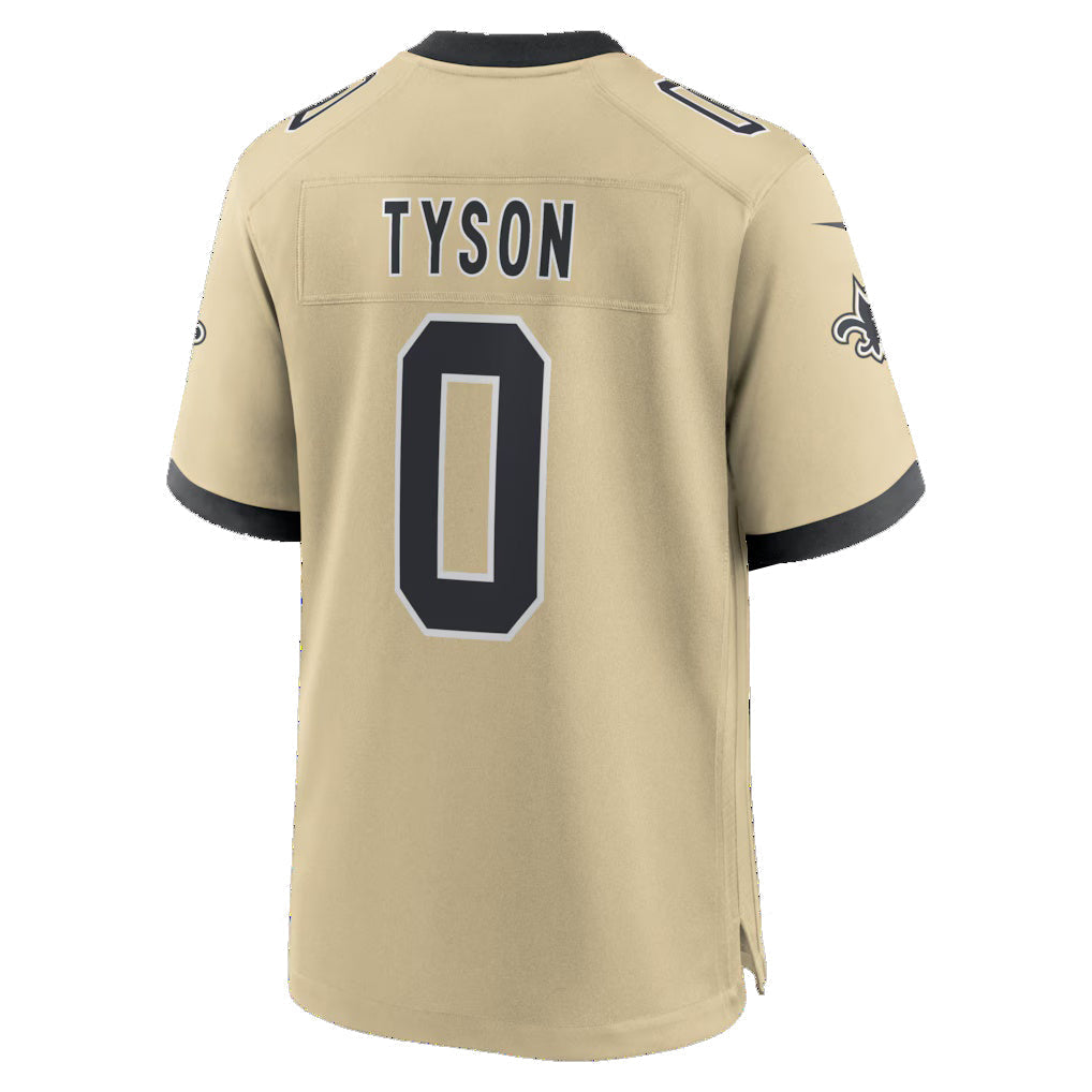 Kdoa NO.Saints #0 Jordyn Tyson Gold 2026 Draft First Round Pick No. 8 Alternate Game Stitched Jerseys